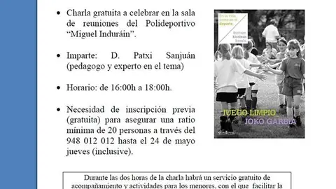 Charla en Corella 'La prevenci&oacute;n del acoso en el deporte para familias con menores de edad'