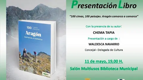 Presentaci&oacute;n en Tarazona del libro '100 cimas, 100 paisajes. Arag&oacute;n comarca a comarca' de Chema Tapia
