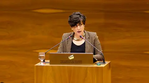 La consejera de Educaci&oacute;n, Mar&iacute;a Solanas, durante su intervenci&oacute;n