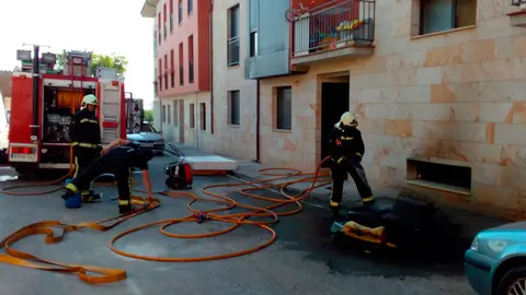 Incendio en Cascante