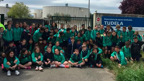 Visita a la depuradora de alumnos de la Anunciata