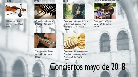 Actividades mayo de la Escuela-Conservatorio Municipal de M&uacute;sica 'Fernando Remacha' de Tudela