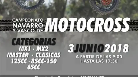 Prueba en Murchante del Campeonato navarro y vasco de motocross