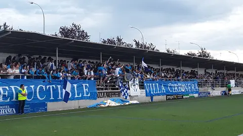 La afici&oacute;n cirbonera no ha descansado en todo el partido