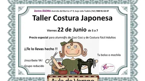Taller en Tudela de costura japonesa