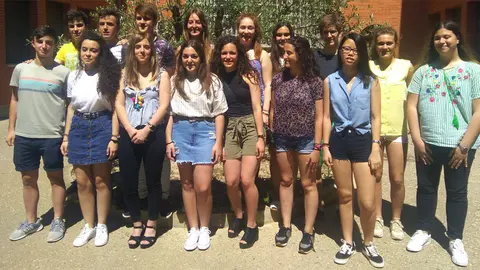 Alumnado con mejores notas del centro tudelano