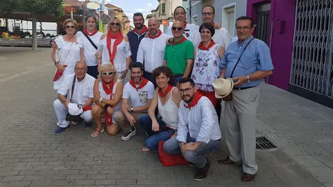 Visita de la ejecutiva regional del PSN a Castej&oacute;n