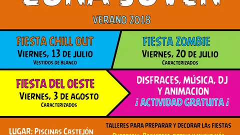 Zona Joven verano 2018 en Castej&oacute;n