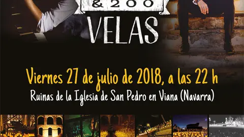 Espect&aacute;culo en Viana '1 piano y 200 velas'