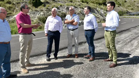 Visita del presidente de La Rioja a las obras