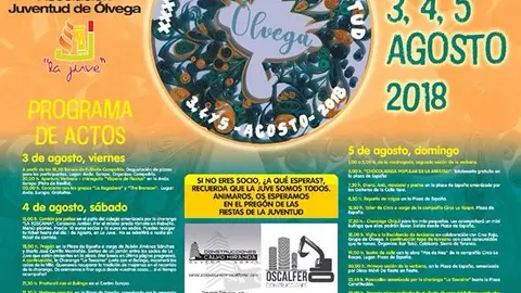 Fiestas de la juventud 2018 en &Oacute;lvega