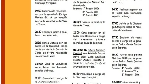 Fiestas de la juventud 2018 en Fitero