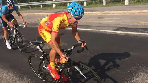 Eduardo Santas en su participaci&oacute;n en Canad&aacute;
