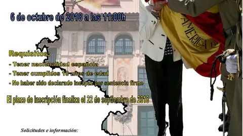 Jura de Bandera de personal civil en Tudela
