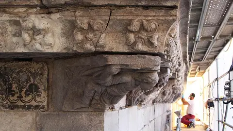 Obras en la Catedral de Tudela