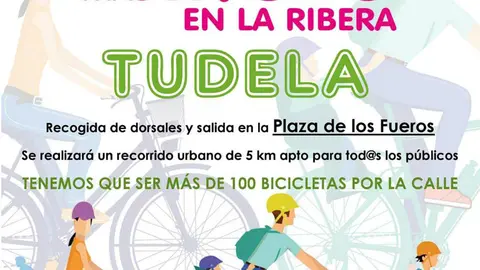 Marcha ciclista en Tudela 'M&aacute;s de 100 en la Ribera'