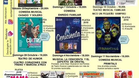 Agenda Auditorio oto&ntilde;o-invierno 2018 en Ribaforada