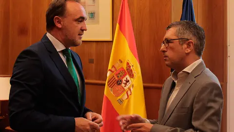 Javier Esparza con Hugo Mor&aacute;n