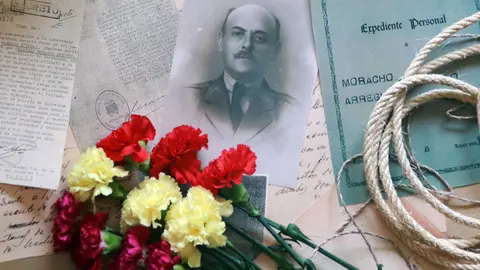 Presentaci&oacute;n en Tudela del libro 'Cr&iacute;spulo Moracho Arregui, (1876-1936). Cr&oacute;nica de un coronel navarro fusilado por su lealtad a la Rep&uacute;blica' de Ferm&iacute;n P&eacute;rez-Nievas Borderas