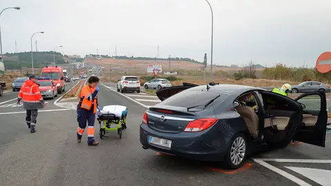 Accidente en la entrada de la AP68