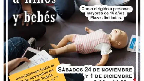 Taller en Tudela 'Primeros auxilios a ni&ntilde;os y beb&eacute;s'