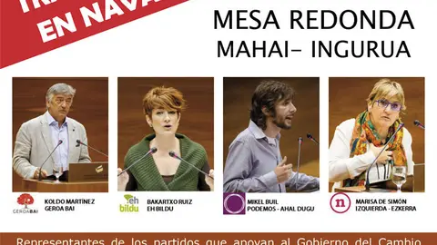 Mesa rendonda 'Trabajando por el cambio en Navarra y en Corella'