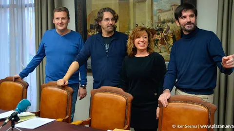 Jose Antonio Fraile, Daniel L&oacute;pez, Silvia Cepas y Eneko Larrarte
