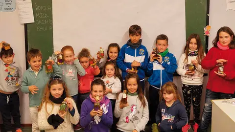 Uno de los talleres con ni&ntilde;os que se desarroll&oacute; el a&ntilde;o pasado en varios colegios de la zona, dentro de la VII Semana Gastroalimentaria de las Cinco Villas