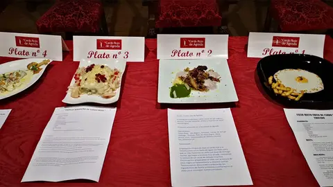 Platos presentados al concurso