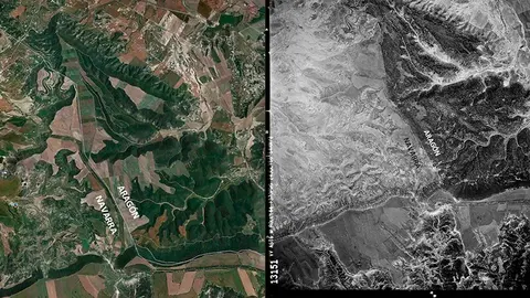 Comparativa de la Bardena Negra aragonesa en 2017 y 1956