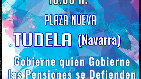 Concentraci&oacute;n en Tudela por las pensiones