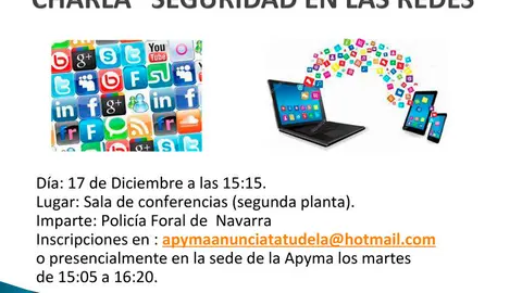 Charla en Tudela 'Seguridad en las Redes'