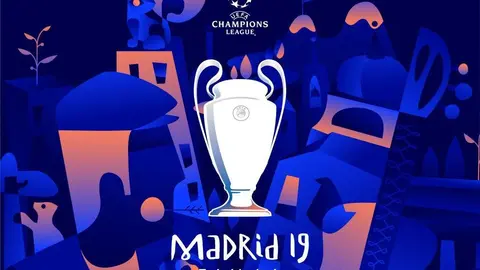 cartel de la final de champions league 2019 en el wanda metropolitano de madrid