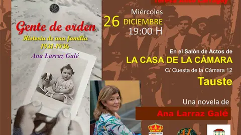 Presentaci&oacute;n en Tauste de la novela 'Gente de orden, historia de una familia' de Ana Larraz Gal&eacute;