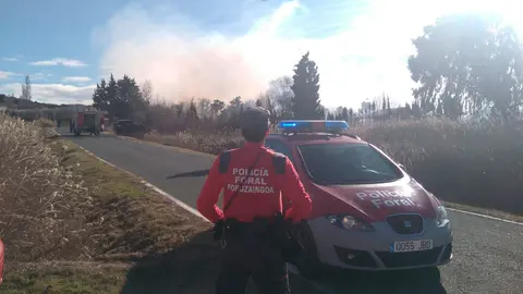 Incendio en la Estanquilla de Corella