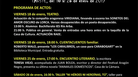 V FAN Festival Arag&oacute;n Negro en Tauste
