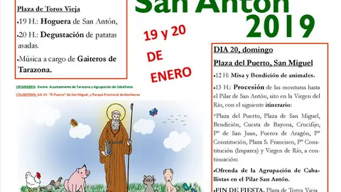Fiestas de San Ant&oacute;n 2019 en Tarazona
