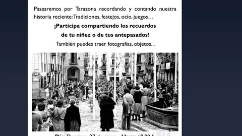 II Visita participativa al Casco Hist&oacute;rico de Tarazona 'El valor de tus recuerdos'
