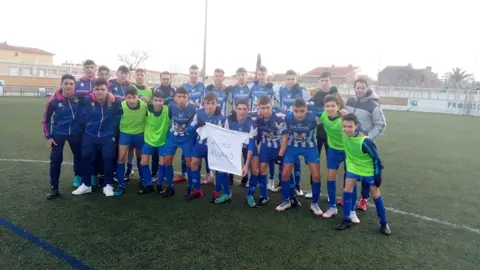 El Cirbonero de 1&ordm; cadete anima a su compa&ntilde;ero de equipo
