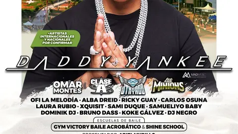 Mad Urban Fest (#MUF2019) 2019 contar&aacute; con Daddy Yankee en su cartel