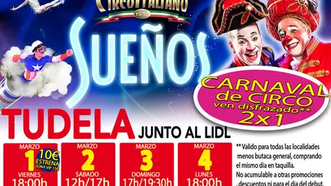 Il Circo Italiano en Tudela Sue&ntilde;os