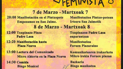 Greba feminista en Tudela