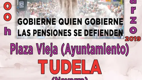 Manifestaci&oacute;n en Tudela en defensa de las pensiones