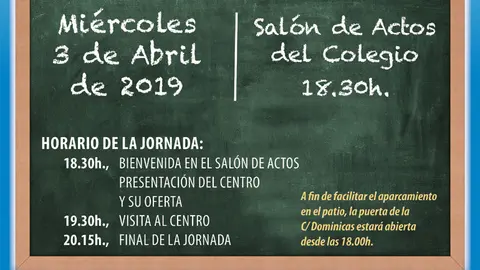 Jornadas de puertas abiertas 2019 en el Colegio San Francisco Javier de Tudela (Jesuitas)