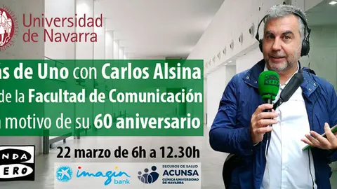 Emisi&oacute;n desde Pamplona del programa de Onda Cero &lsquo;M&aacute;s de Uno&rsquo; con Carlos Alsina