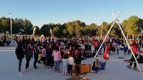Abierto el nuevo espacio verde en Ribaforada 'Parque Mirador de las Bardenas'