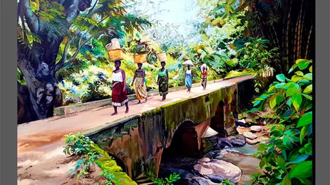 Exposici&oacute;n de pintura en Tauste &lsquo;Recreaciones art&iacute;sticas&rsquo; de Montse Donoso