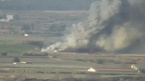 Incendio en unas naves de Alfaro