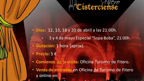 Visitas teatralizadas noturnas al Fitero Cisterciense