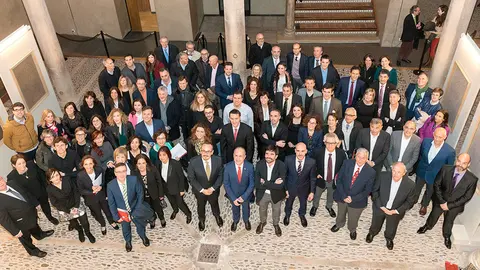 Personas homenajeadas en el Acto de Reconocimiento celebrado por la UNED